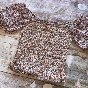 Code x Mode • Nordstrom • Floral Smock Top • Sz XS • NWT!